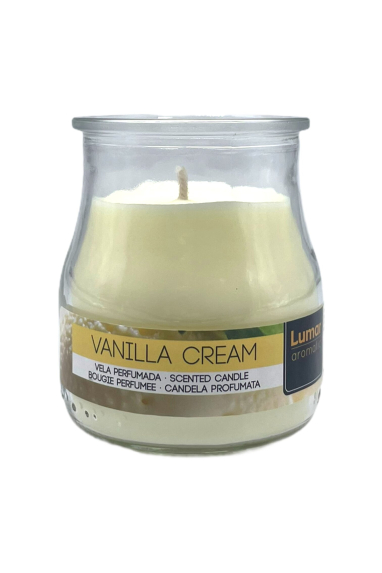 Bougie d’ambiance yaourt Crème Vanille - Lumar