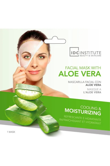 Erfrischende und feuchtigkeitsspendende Gesichtsmaske – Aloe Vera