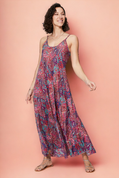 Lovely long dress with thin straps - MAXIPA4002B