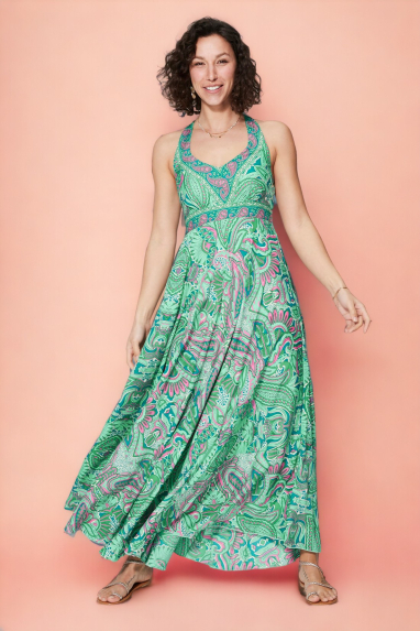 Long dress with back detail deco - MAXIPA4003V