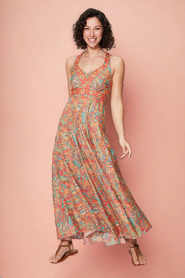 Long dress with back detail deco - MAXIPA4003X