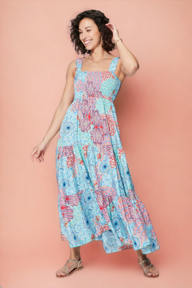 Large summer dress - MAXIPA4004J