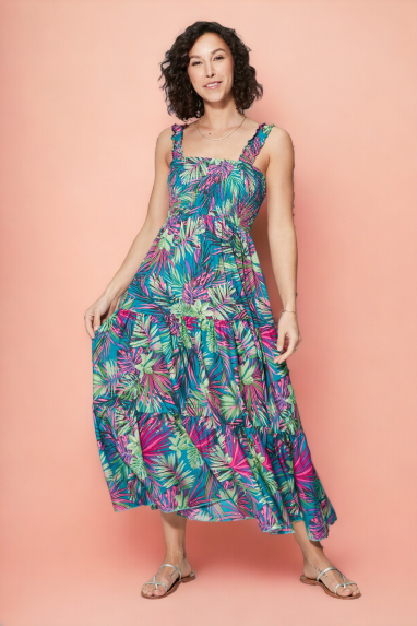 Large summer dress - MAXIPA4004W